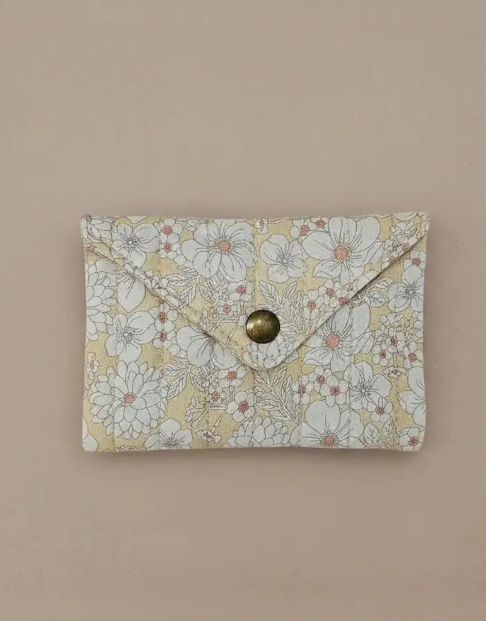 Baumwolltasche Gesteppt I White/Yellow