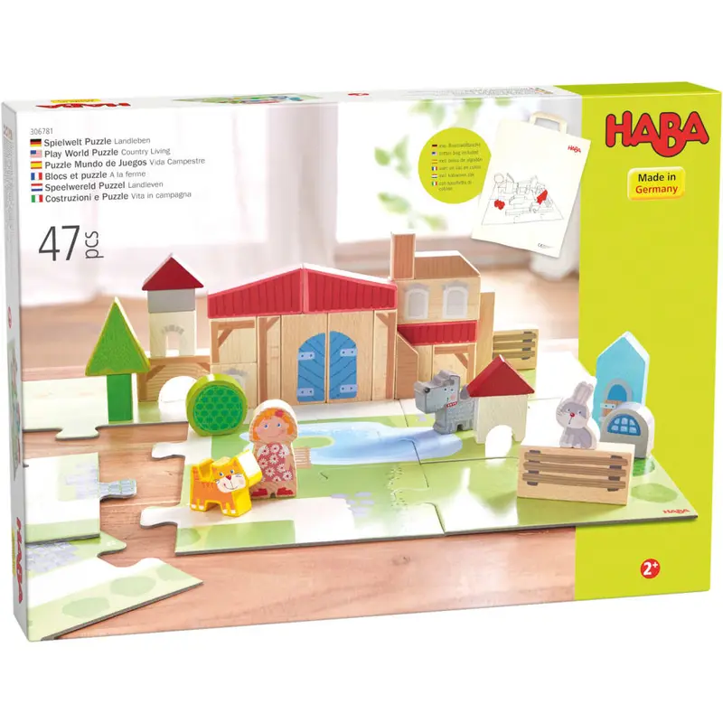 Bausteine + Puzzle "Bauernhof"