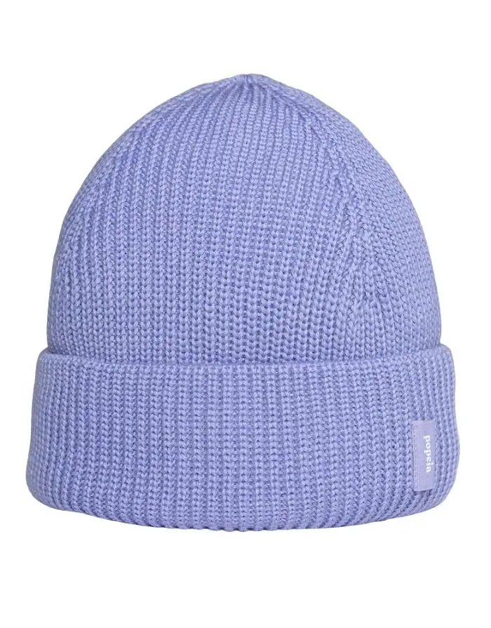 Beanie aus Merinowolle I Lila