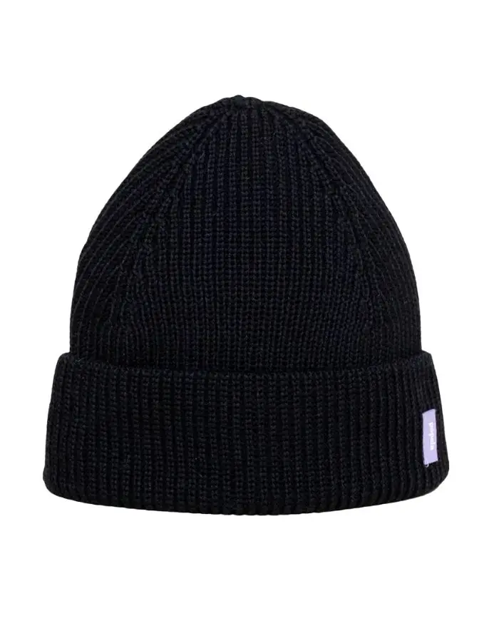 Beanie aus Merinowolle I Schwarz