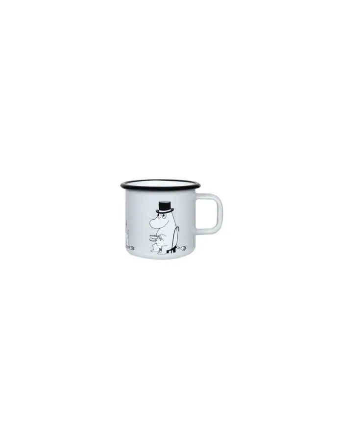 Becher Emaille 3,7dl I Moomin - Papa Grey