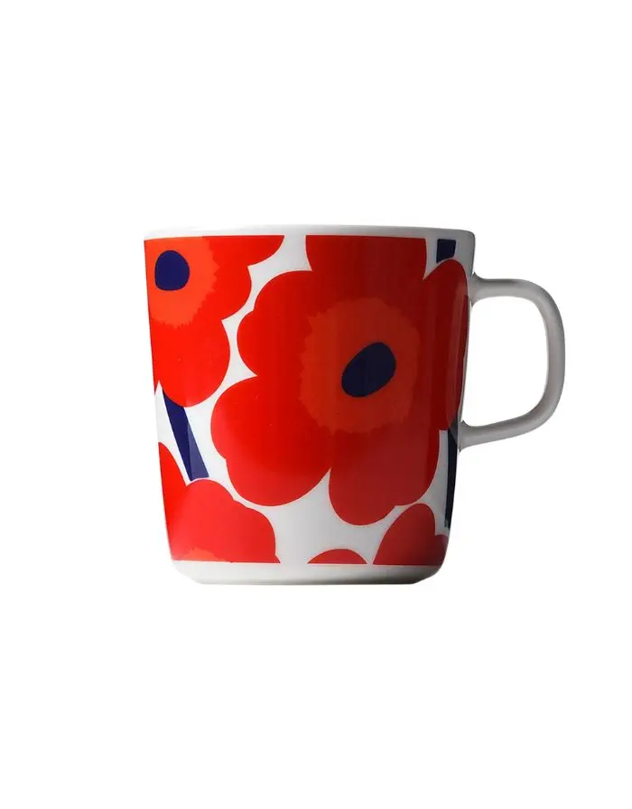 Becher Oiva/Unikko 4dl I Rot/Weiß