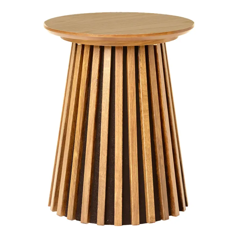 Beistelltisch – Eichenfurnier, Lamellenfuß, 50cm hoch - Osaka | House Nordic