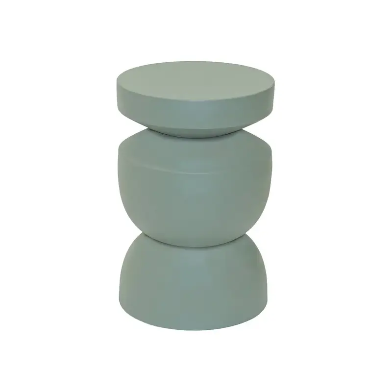 Beistelltisch – Grüne Farbe, Geriffeltes Design, Skulpturale Form - Cis | Kick Collection