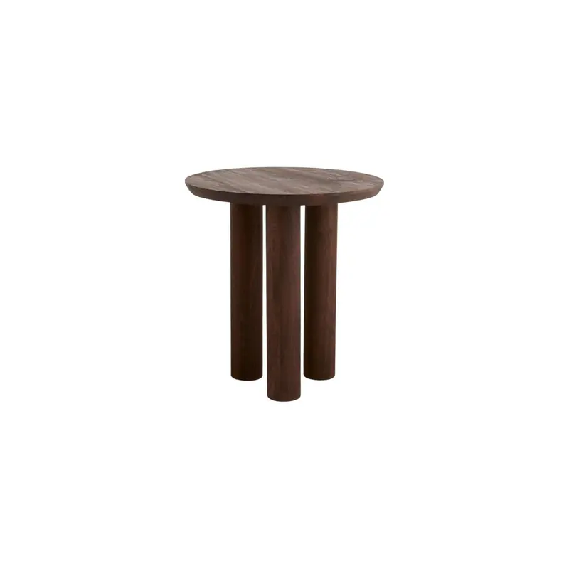 Beistelltisch Helin aus Mangoholz Ø70cm - Dunkelbraun