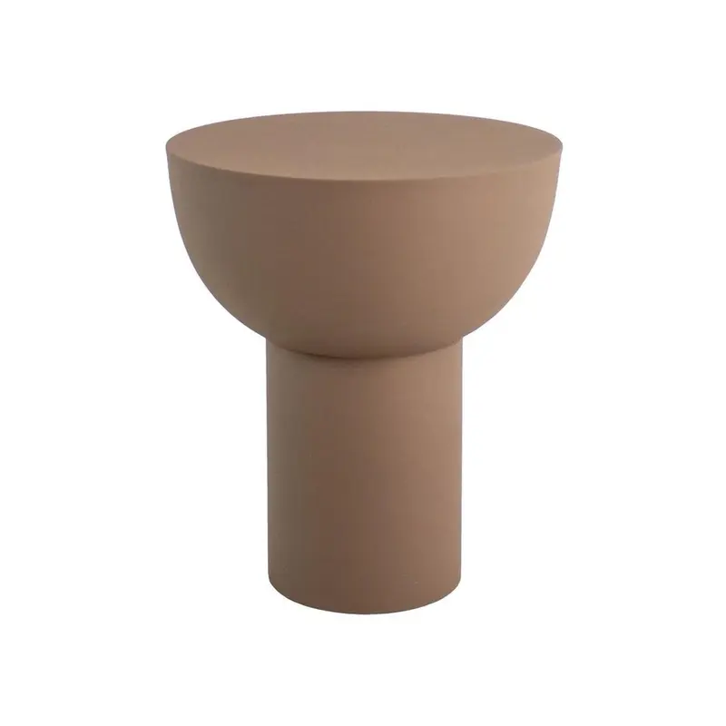 Beistelltisch Jill aus Metall Ø45cm - Braun