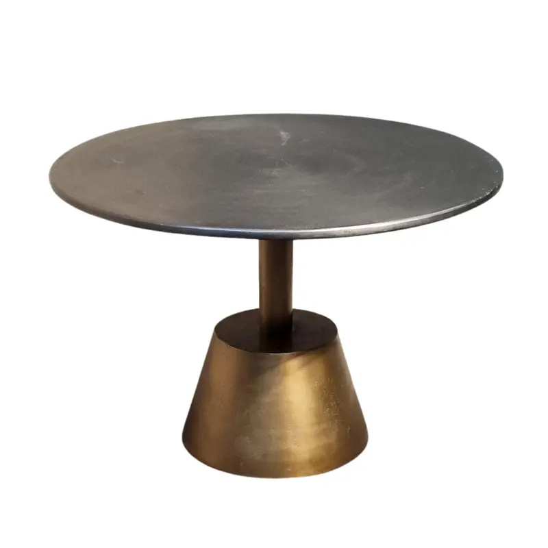 Beistelltisch Kian aus Aluminium - Gold/Silber