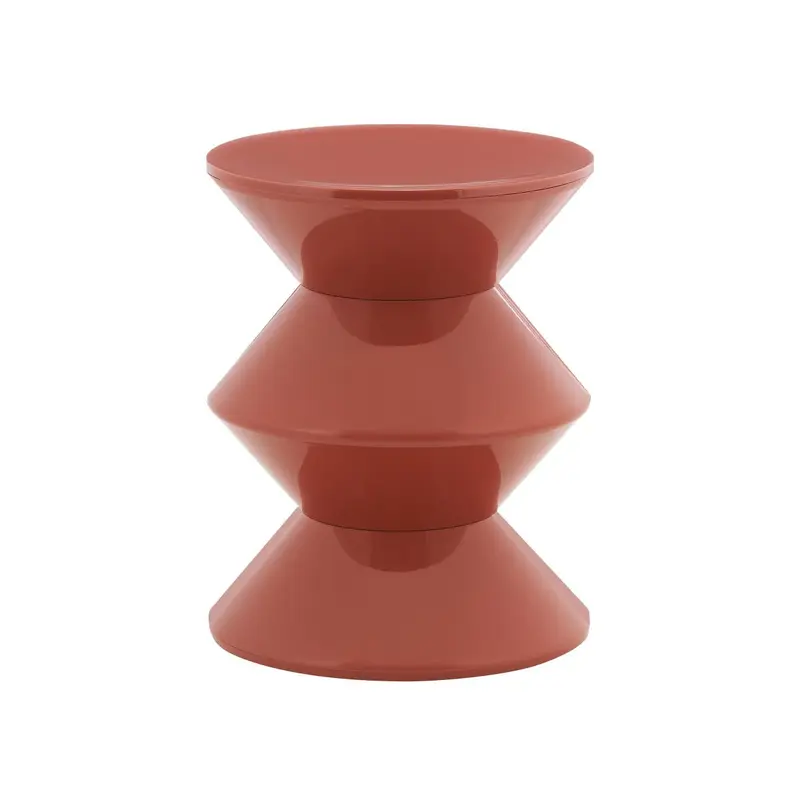 Beistelltisch – Kunststoff Material, Organisches Design, Rote Farbe - Lotus | Kick Collection