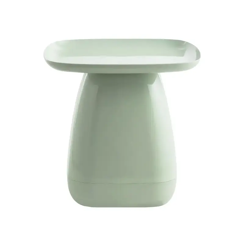 Beistelltisch – Kunststoff Material, Rundes Design, Mintgrüne Farbe - Nima | Kick Collection