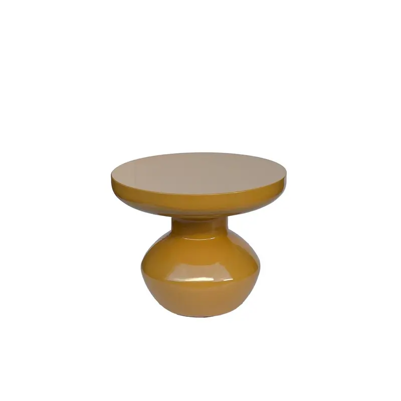 Beistelltisch Lou aus Metall Ø41cm - Senfgelb