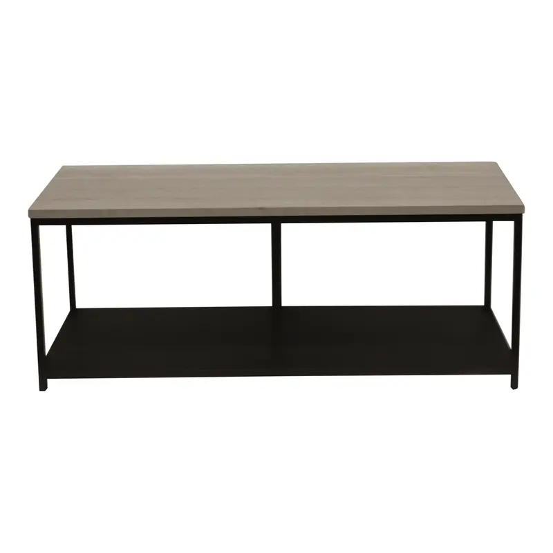 Beistelltisch – Marmorplatte, Metallrahmen, Rechteckige Form, Weiß – Laco | PTMD