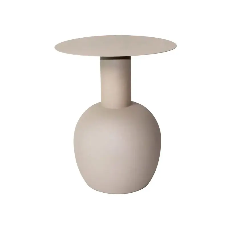 Beistelltisch – Metall Material, Beschichtete Oberfläche, Beige Farbe - Pip | Kick Collection