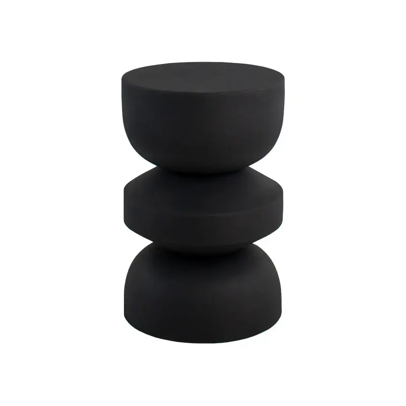 Beistelltisch – Metall Material, Einzigartiges Design, Schwarze Farbe - Jon | Kick Collection