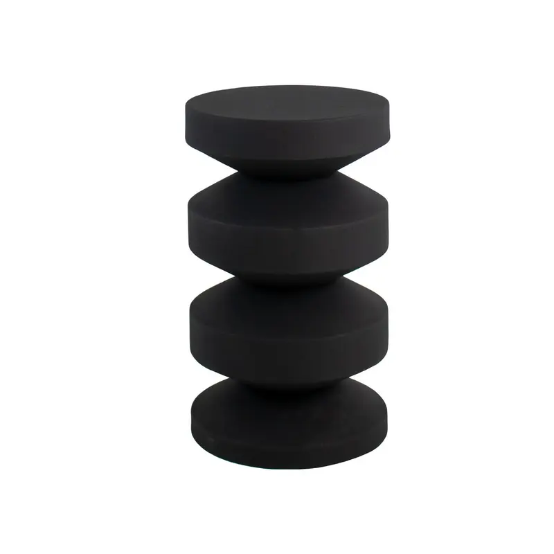 Beistelltisch – Metall Material, Modernes Design, Schwarze Farbe - Nio | Kick Collection