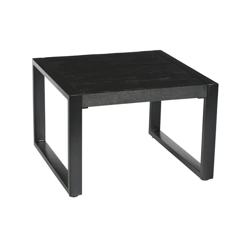 Beistelltisch Norris aus Mangoholz 60cm - Schwarz