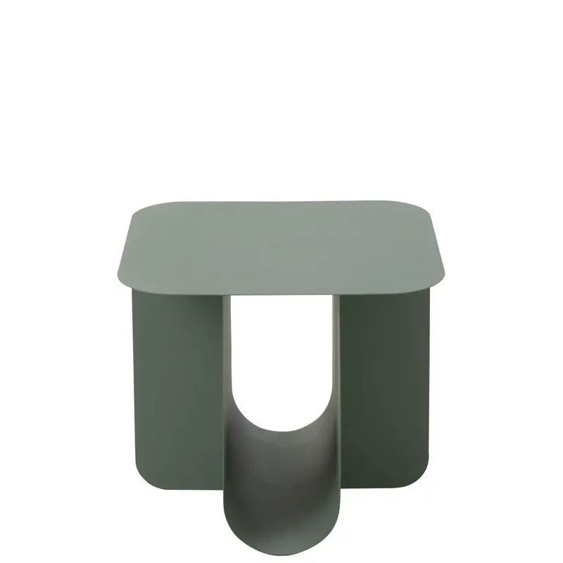 Beistelltisch Quadrat aus Metall - Grün