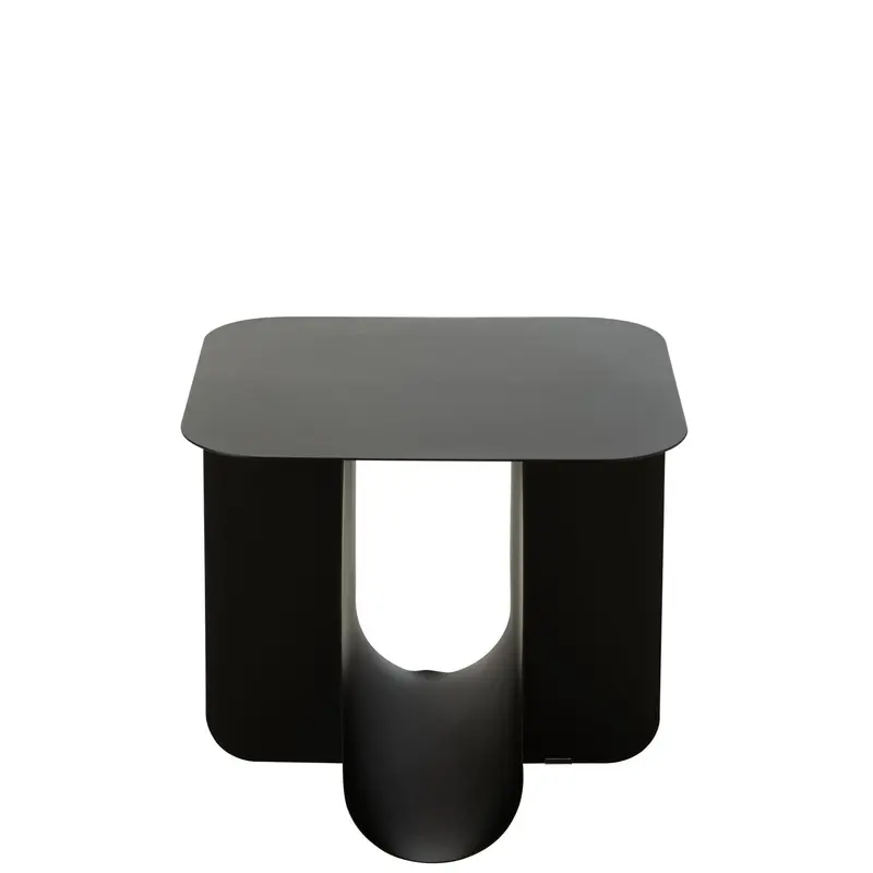 Beistelltisch Quadrat aus Metall - Schwarz