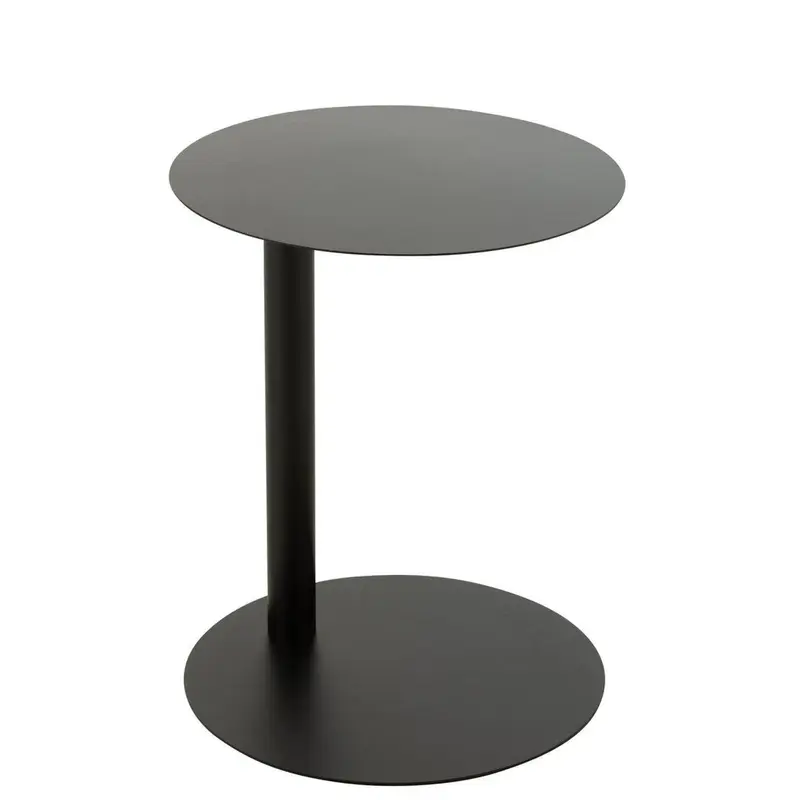 Beistelltisch rund aus Metall Ø40cm - Schwarz