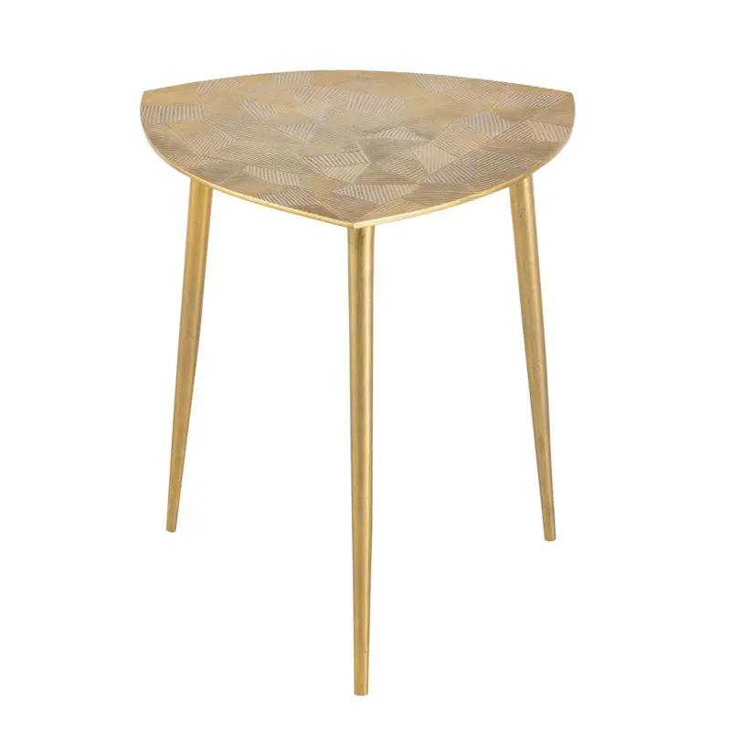 Beistelltisch Set – Metall Material, Aluminium Basis, Gold Farbe - Alster | MVG Voglrieder