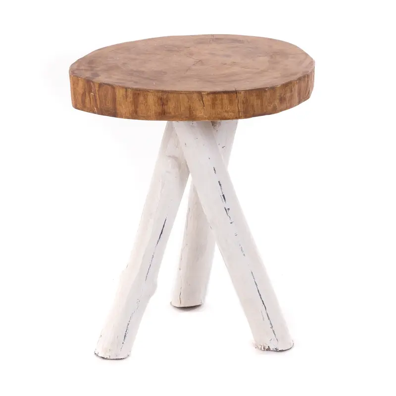 BEISTELLTISCH TEAKHOLZ 40 | 40x34cm (HxB) Massivholz Telefontisch | Farbe