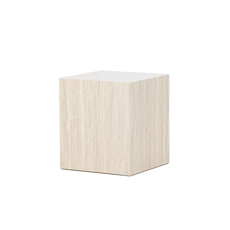 Beistelltisch York 40*40cm in Steinoptik - Beige