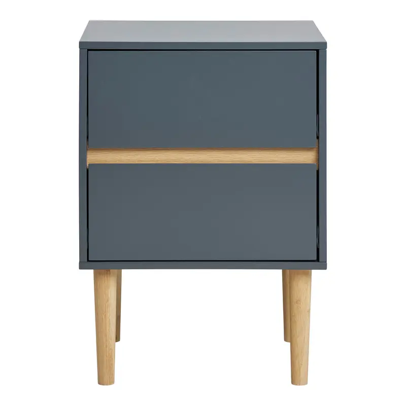 Beistelltisch – Zwei Schübe, Dunkelgrau, 55 cm - Bisley | House Nordic