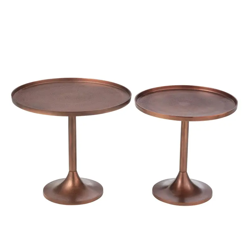 Beistelltische aus Aluminium, 2er-Set - Bronze