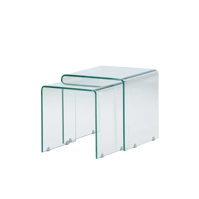 Beistelltische Telemark aus Glas, 2er-Set - Glas