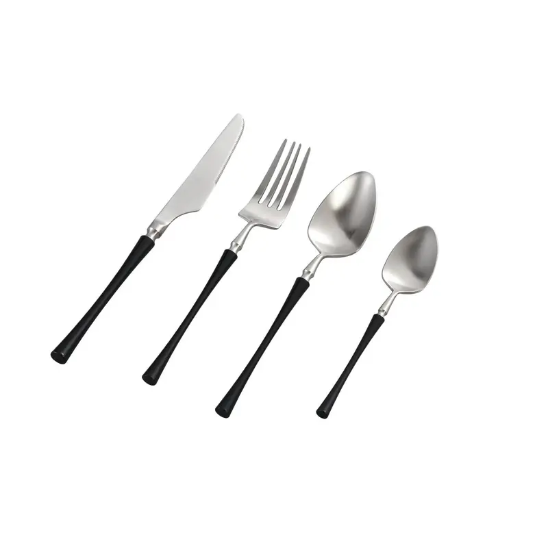 Besteck – Eisen und Stahl, Silberfarbenes Finish, Elegantes Design – Delicious | PTMD