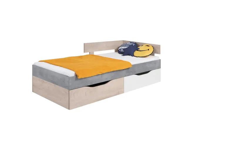 Bett – SIGMA System – Stilvolles Jugendbett mit Stauraum Ohne Matratze