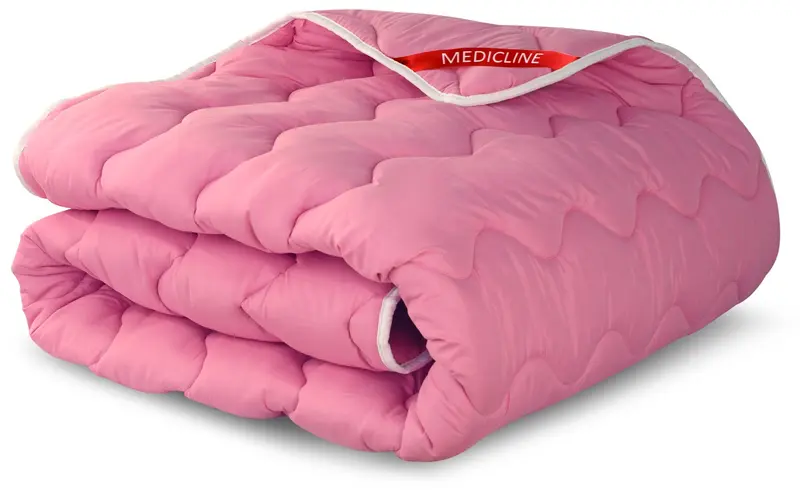 Bettdecke 140 x 200 cm ganzjährig allergikerfreundlich Mikrofaser rosa Silikonfüllungfüllung