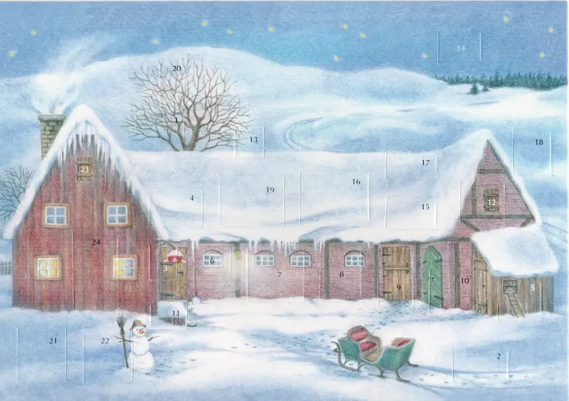 Bilder Adventskalender - Weihnachten auf dem Bauernhof