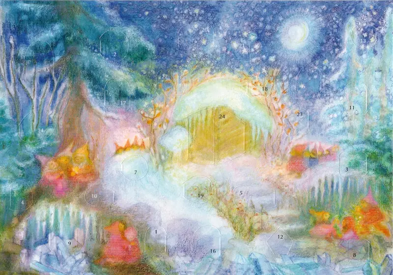 Bilder Adventskalender - Weihnachten im Wald bei den Zwergen