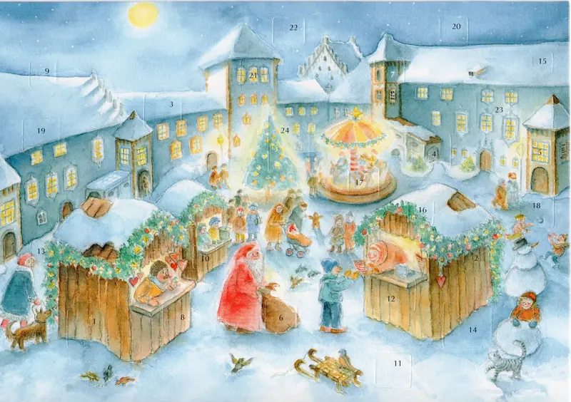 Bilder Adventskalender - Weihnachtsmarkt