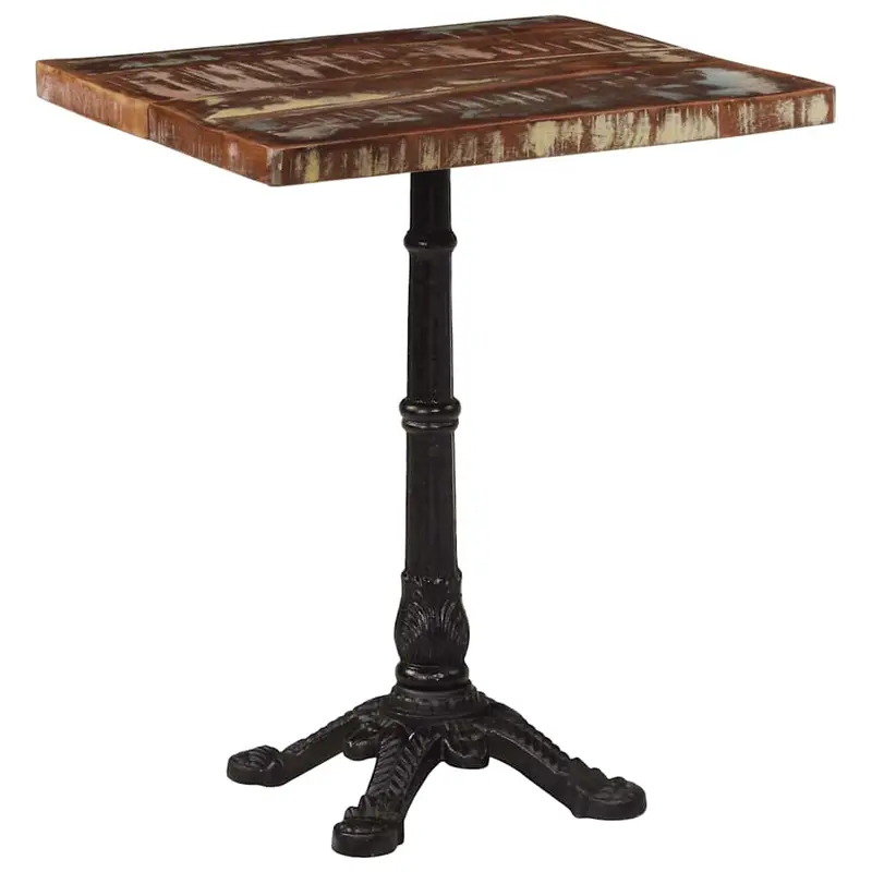 Bistrotisch 60x60x76 cm Altholz Massiv