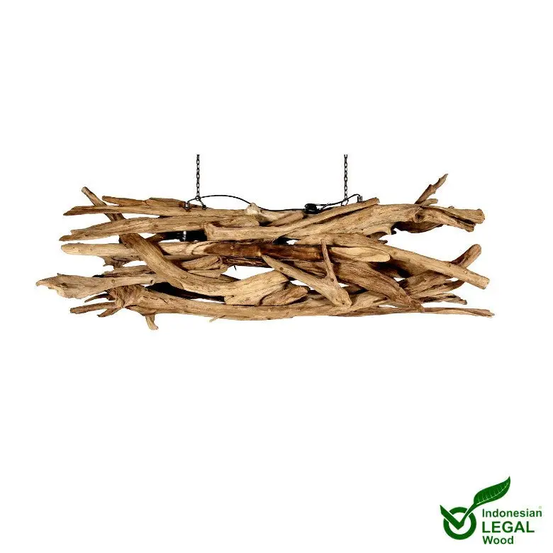 BLUMA Wurzelholz Deckenlampe 180 -190 cm