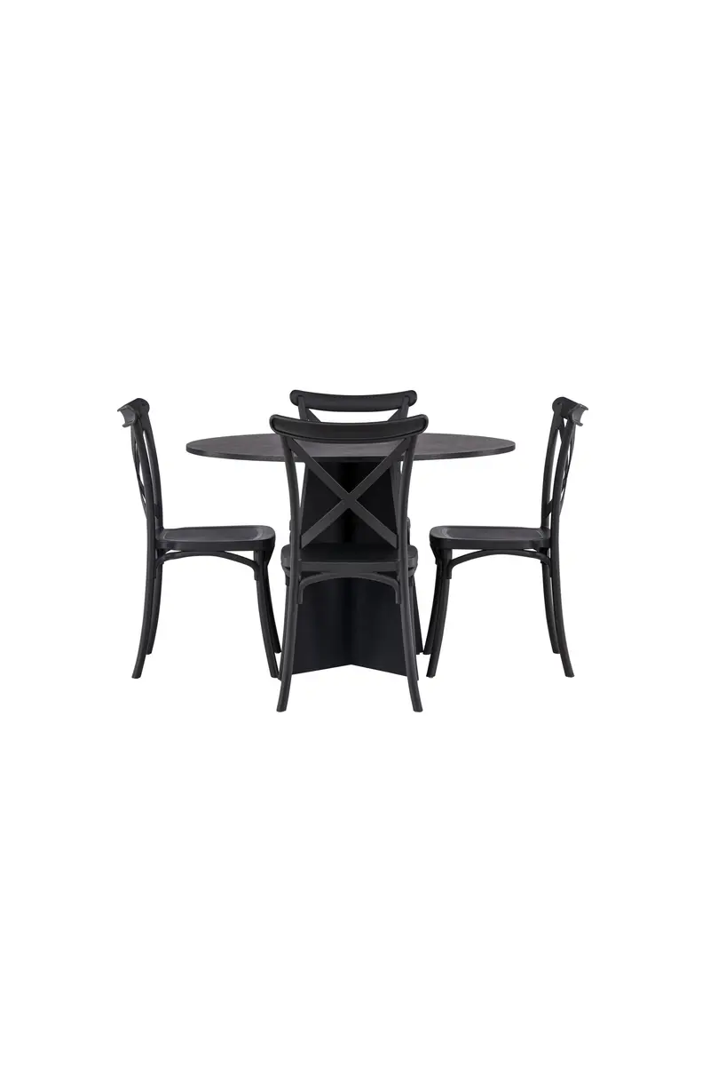 Bootcut Round Dining Set Rundes Essgruppen Set