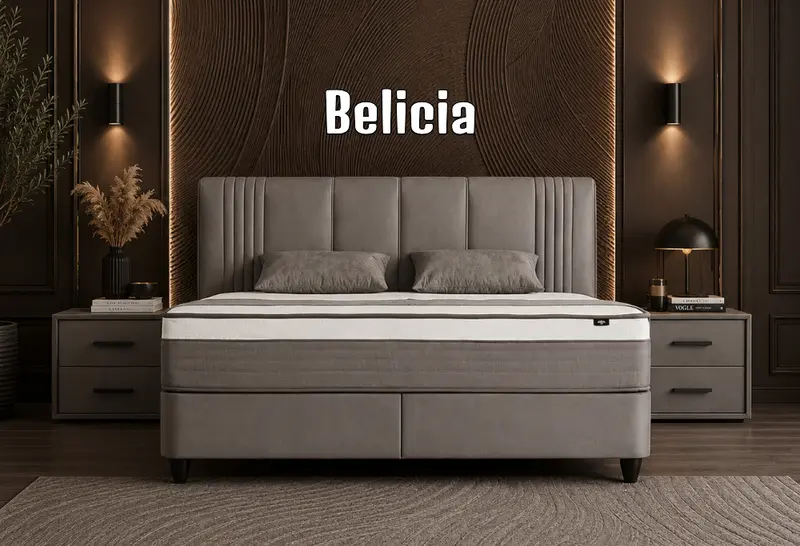 Boxspringbett Beicia Grau - mit Bettkasten & Stauraum, inkl. Lieferung & Montage