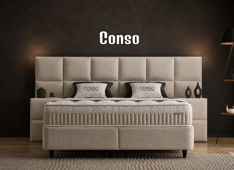 Boxspringbett Conso Beige - mit Bettkasten & Stauraum, inkl. Lieferung & Montage
