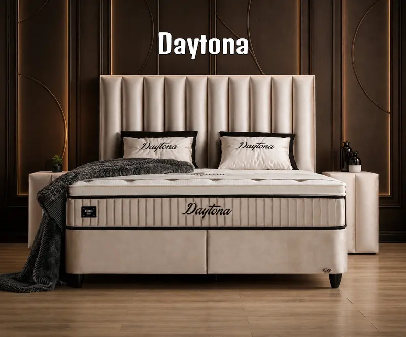Boxspringbett Daytona Beige - mit Bettkasten & Stauraum, inkl. Lieferung & Montage