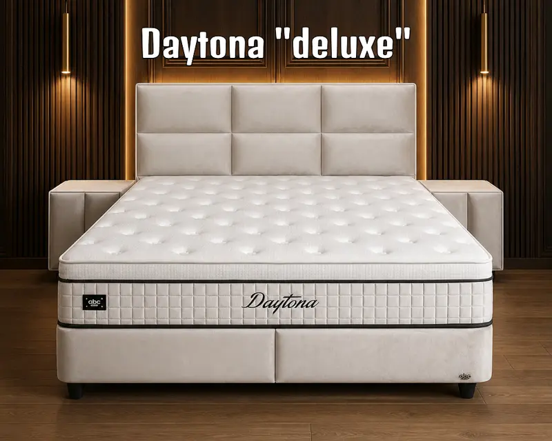 Boxspringbett Daytona "Deluxe" Beige - mit Bettkasten & Stauraum, inkl. Lieferung & Montage