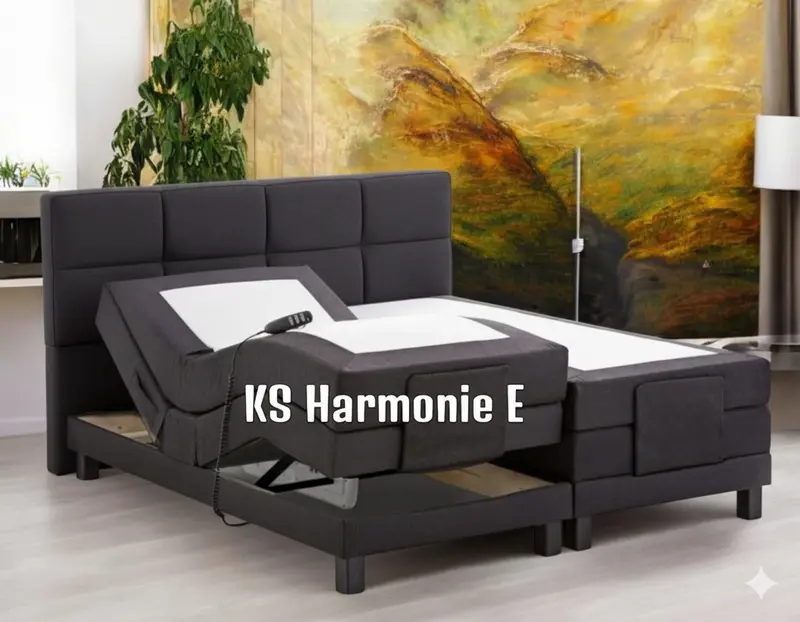 Boxspringbett KS Harmonie E, Elektrisches Komfortbett mit Motor, inkl. Lieferung und Montage