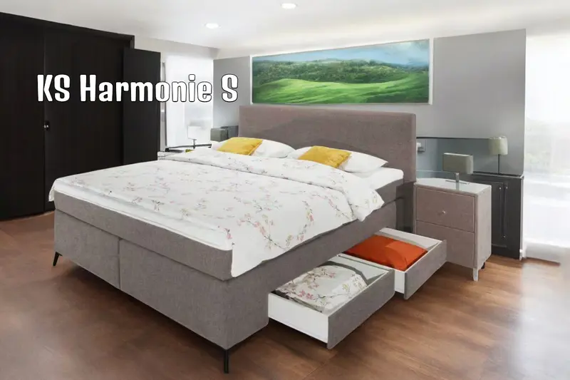 Boxspringbett KS Harmonie S, Komfortbett mit 4 Schubladen, inkl. Lieferung und Montage