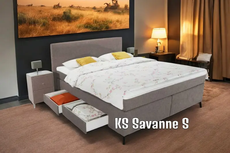 Boxspringbett KS Savanne S, Komfortbett mit 4 Schubladen, inkl. Lieferung und Montage