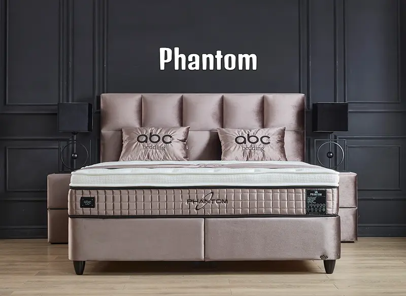 Boxspringbett Phantom Beige - mit Bettkasten & Stauraum, inkl. Lieferung & Montage
