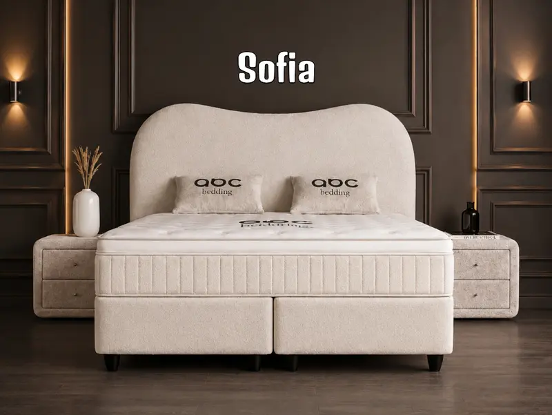 Boxspringbett Sofia Beige - mit Bettkasten & Stauraum, inkl. Lieferung & Montage