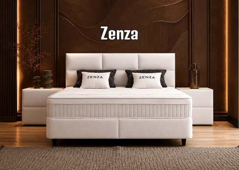 Boxspringbett Zenza Cremweiß - mit Bettkasten & Stauraum, inkl. Lieferung & Montage