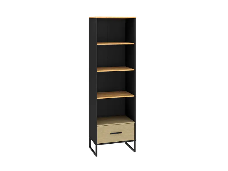 Bücherregal – COLT 03 – Offenes Regal im modernen Holz-Stahl-Look