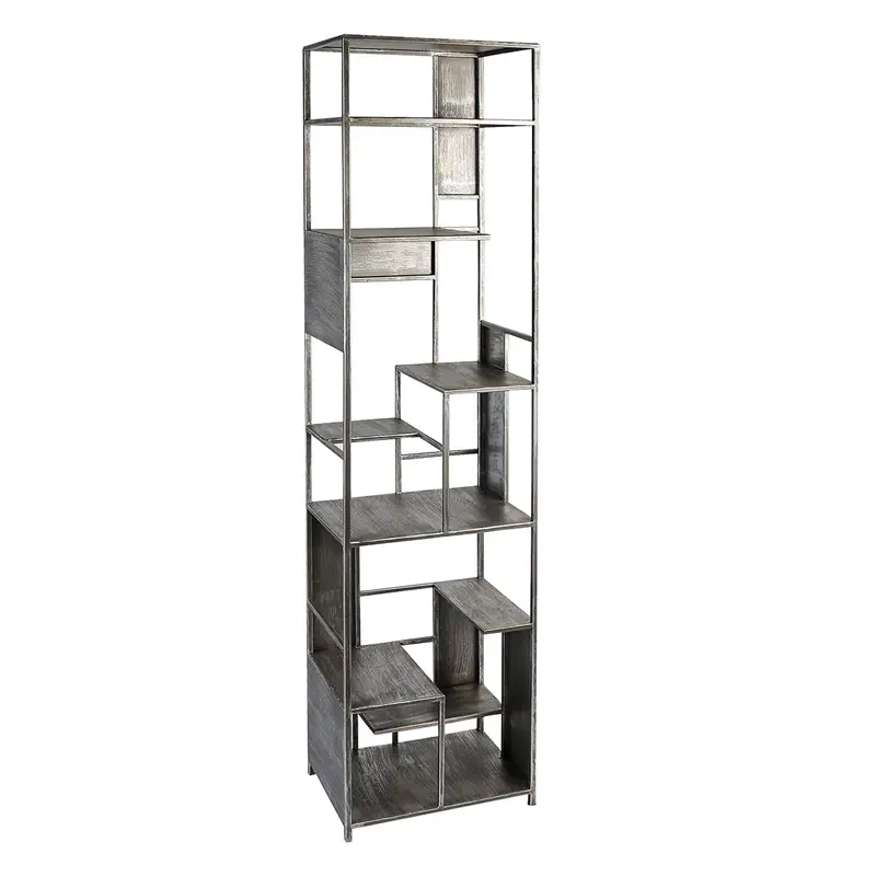Bücherregal – Metall Material, Antikfinish Oberfläche, Offene Fächer - Level | Gilde