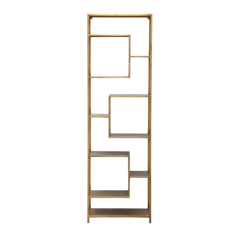 Bücherregal – Offenes Design, Hohe Form, Goldfarbe - Duana Playful | PTMD